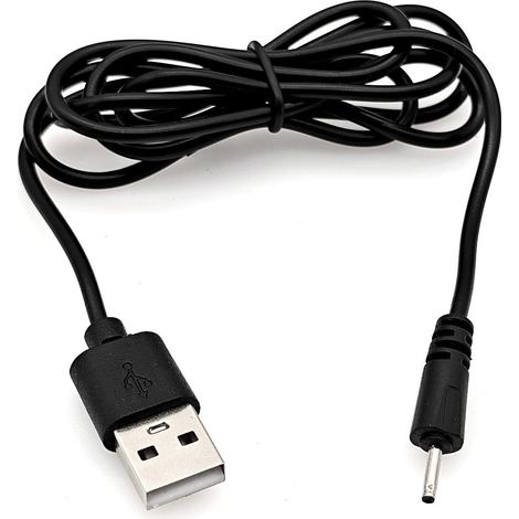 USB Câble Chargement pour Ancien Nokia, Cordon câble Charge à Prise Jack cylindrique DC 2.0 x 0.6 mm Petite Broche 2mm pour téléphone Nokia 1208 2630 2760 5310 6111 E65 E71 N95 7370 100 6120 (1/5)