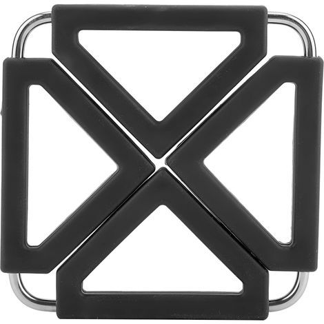 tapis isolant thermique de cuisine-Réglable-dessous de plat en silicone en acier inoxydable pour casseroles et poêlesSet(orange) (1/5)
