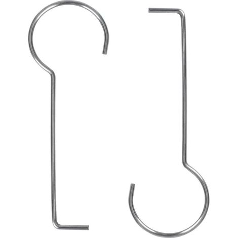 Juego de 2 llaves de desagüe de acero inoxidable - Gancho de elevación - Extractor de rejilla de desagüe - Llave para levantar el desagüe de la ducha