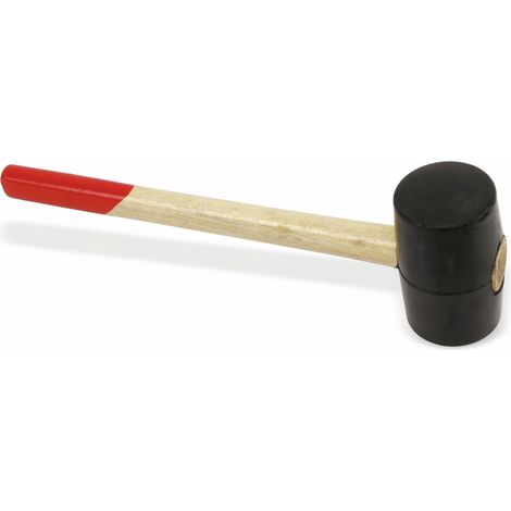 Maillet en caoutchouc EUROTOOLS, 95x60 mm, 450 g (1/3)