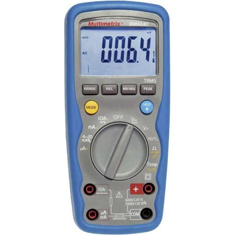 Multimetrix DMM 240 Multímetro digital impermeable negro