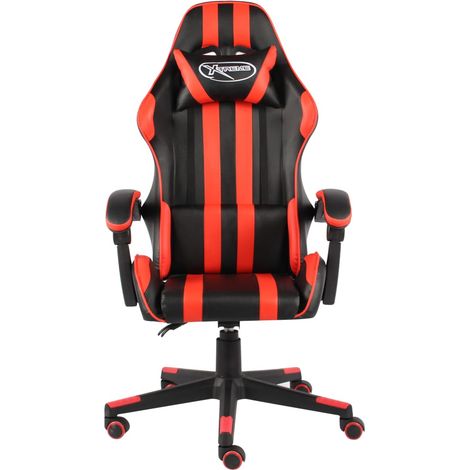 Maison Exclusive - Gaming-Stuhl Schwarz und Rot Kunstleder