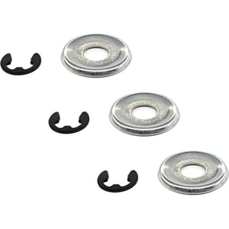 3 rondelles et clips d'embrayage compatibles avec Stihl 017 018 019 020 021 023 025 MS170 MS180 MS192 MS200 MS210