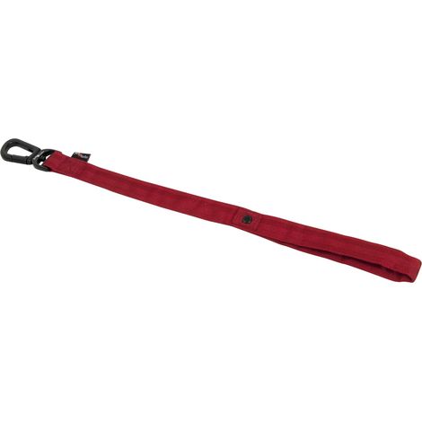 Laisse Courte pour Chien, Modèle Comfort Tube Nylon, Couleur Rouge, Taille 25 mm x 50 cm