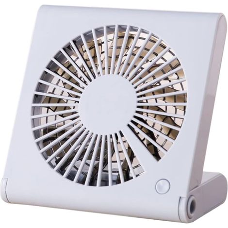 Ventilateur Rechargeable Pliable USB en Plastique 1200mah, Mini Ventilateur Réglable à Souffle , Format Voyage et Événements Sportifs, Ambiance Estivale (1/5)