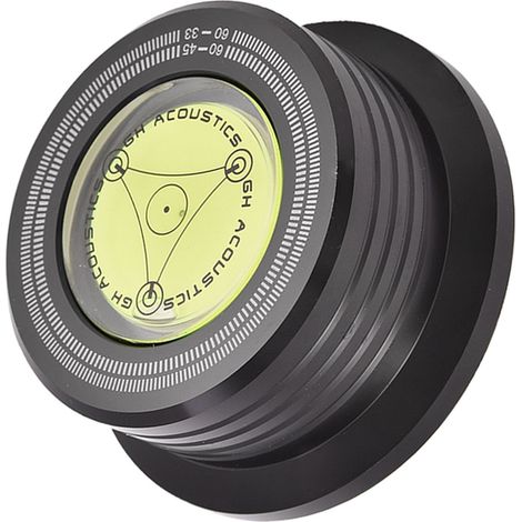Stabilisateur de disque vinyle 60 Hz avec niveau à bulle pour platine vinyle LP, noir