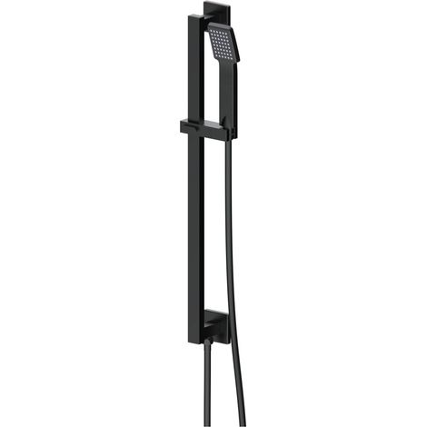 Signature Reflex Square Shower Slide Rail Kit with Single Function Handset - Matt Black
