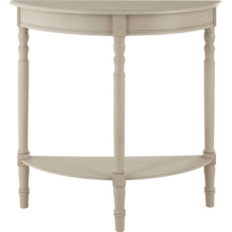 Interiors by Premier Grey Rounded Console Table for Hallway, Pine Wood Wood Table for Home and Office Décor (1/5)