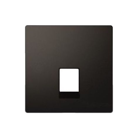 Abdeckung für den Telefonsteckdosenmechanismus aus mattem Polycarbonat in der Farbe Anthrazit ELEGANCE