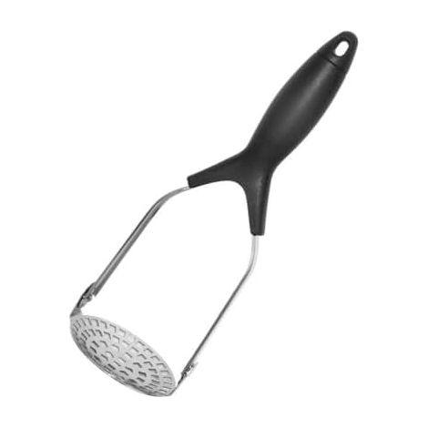 Presse-Purée en Acier Inoxydable Pliable - Ustensile Professionnel avec Manche Antidérapant Ergonomique, Idéal pour Purée de Pommes de Terre,Aliments pour Bébés et Jus Frais, Facile à Nettoyer
