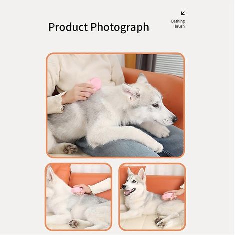 Brosse de nettoyage pour animaux, massage et peignage en un clic pour enlever les poils, B-- (1/5)