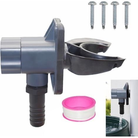 Regenwassersammler, Regenwassersammler für Fallrohre 70 110 mm, Fallrohr, Regensammler, Regentonnen Anschlussset für Dächer bis 80 m², Dachrinnen (1/5)