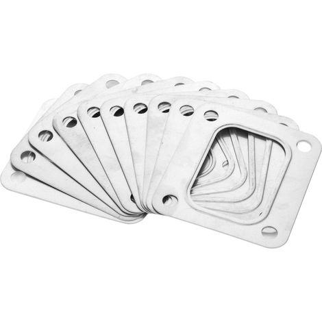 Joint de bride de turbocompresseur T4, acier inoxydable, 4 trous de boulon, type à ajustement serré en métal fendu. (1/5)