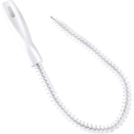 Brosse de nettoyage d'évier Flexible 45cm, outil d'épilation pour évier, baignoire, radiateur et bouteille