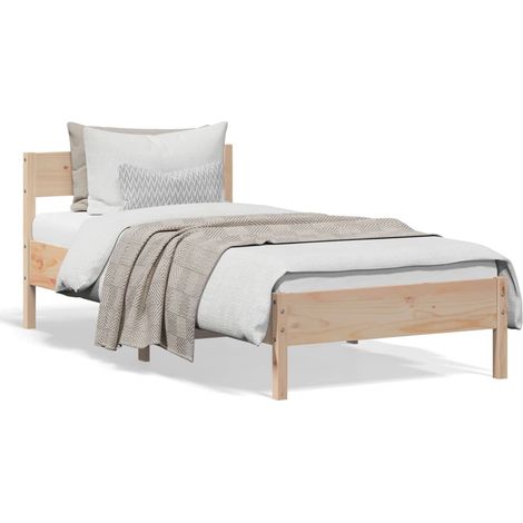 Maison Exclusive - Letto senza Materasso 75x190 cm in Legno Massello Pino