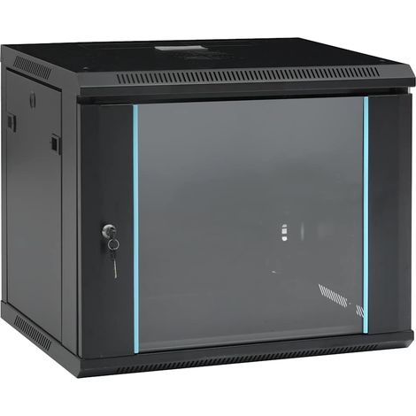 vidaXL Armario de red de pared 9U 19" IP20 600x450x510 mm (1/5)