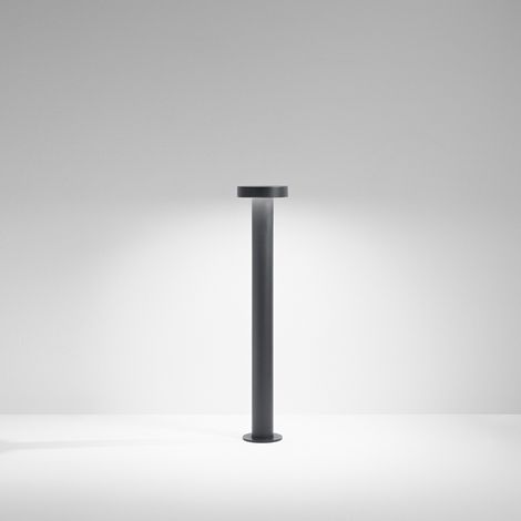 Stool paletto in alluminio antracite opaco LED 12W 3000K 960Lm h.60cm