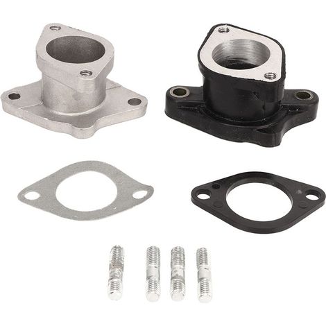 2PCS Tubos d'adaptation de collecteur d'admission en métal pour motocross, karting et ATV chinois 200cc/250cc (1/4)