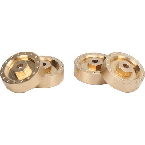 Moyeux de roues de contrepoids en laiton épais et robuste pour voiture RC Axial SCX24 90081 1/24 (1/5)