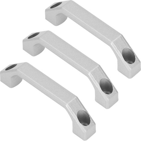 3-teiliger Aluminium-Möbelgriff, Schrank- und Türgriff, 100 mm Bohrabstand, moderne Beschläge für Küche und Bad. (1/5)