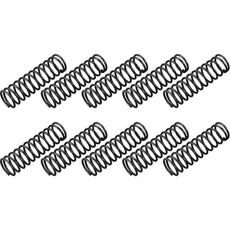 Compression Spring 1.2 mm Wire Diameter, 12 mm OD, 40 mm Free Length Spring Steel Extension Spring Black