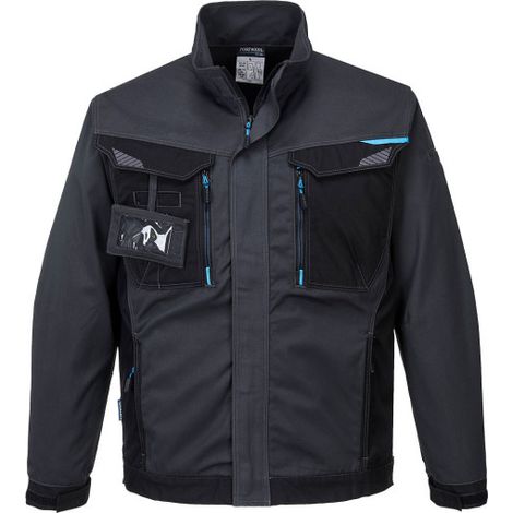 Chaqueta de trabajo en polialgodón anti abrasión WX3 T703 M Gris metálico