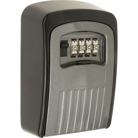 ARREGUI KEEPER SEG012 Caja Fuerte para Llaves Exterior con CódigoCaja de Seguridad para Llaves de ParedCaja Guarda Llaves Con Cerradura de CombinaciónSegura y ResistenteFácil de InstalarGris