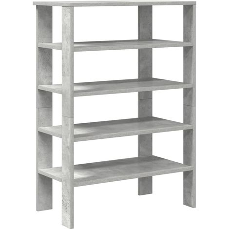 Maison Exclusive - Scarpiera Grigio Cemento 61x32x87,5 cm in Legno Multistrato