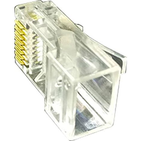 Lot de 10 connecteurs RJ45 Cat5/CAT5e mâles, modulaires 8P8C à tête (1/4)
