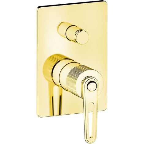 Sapho - Unterputzarmatur, für 2 Verbraucher, mit Einbaukörper, Gold BB042/17 (1/2)
