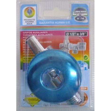 Llave Fontanero Regulacion 1/2"X3/8" 1/4 Vuelta S M (1/2)