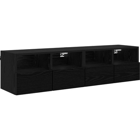 Maison Exclusive - Meubles TV muraux 2 pcs Chêne noir 60 x 30 x 30 cm