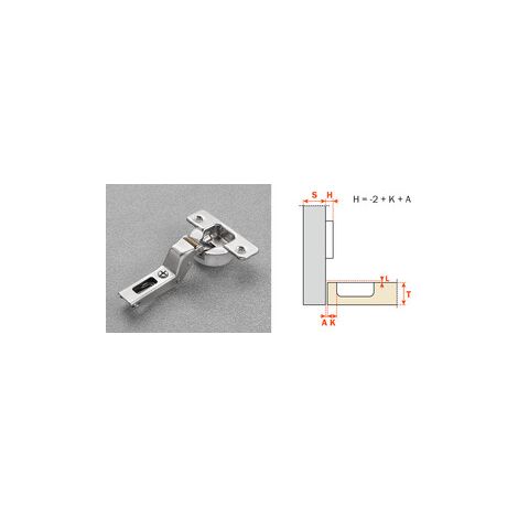 SALICE CERNIERA AMMORTIZZATA C7A6PE9 COLLO 18- 25,0 pz