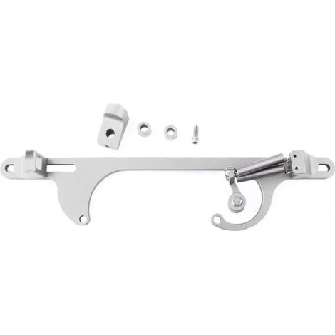 Throttle cable base for cars, throttle cable made of 4150 aluminum alloy, for automotive use – silver (1/4)
