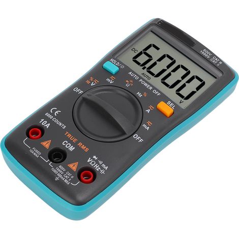 Multimètre numérique ZT101 6000, sélection automatique de la gamme, voltmètre et ampèremètre portables (1/5)