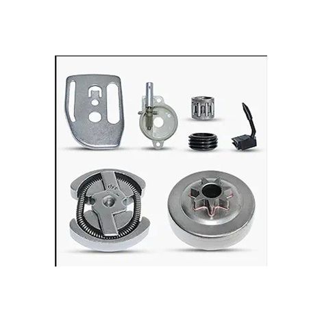Kit embrayage compatible Husqvarna 136 137 141 142 36 41 235 240 – Plateau passif et pompe à huile – Pour tronçonneuse