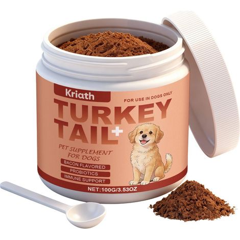 Complément alimentaire pour chien au goût de bacon, facile à administrer, pour le soin quotidien des articulations, de la peau et du pelage de votre animal – 100 g x 1 cuillère (1/5)