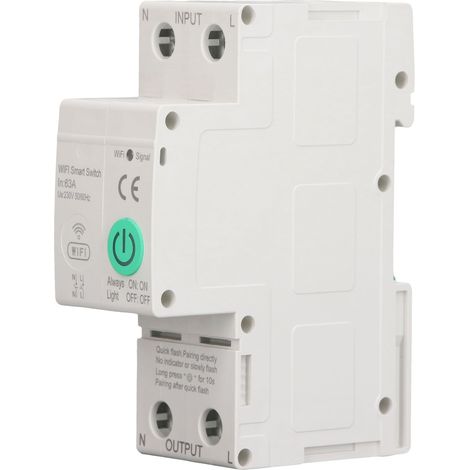 Disjoncteur intelligent 63A 2P AC230V, interrupteur de fuite sensible avec télécommande et surveillance électrique (1/5)