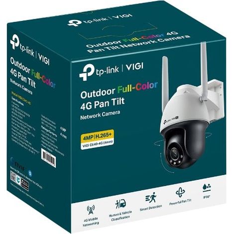 TP-Link VIGI C540-4G Cámara de Vigilancia 4G Negra