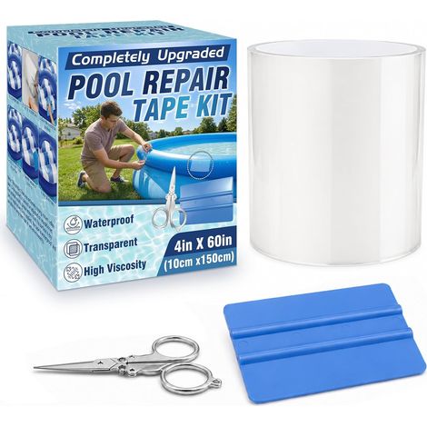 Rustine de piscine en PVC étanche Auto-Adhésive 10 x 150 cm - accessoire de piscine - entretien piscine (1/5)
