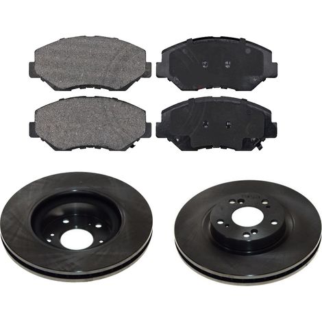 KIT FRENI ANTERIORI compatibile con HONDA CR-V II (RD) - DISCHI + PASTIGLIE OEM: FDB1658 / 17663 , 17386 /SOSTITUZIONE DIRETTA/BASSA POLVERE/SILENZIOSO (1/5)
