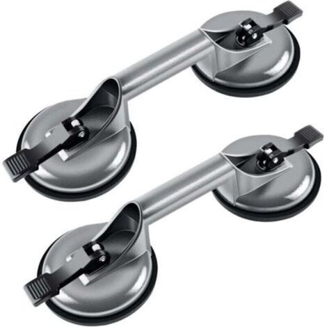Ventouses doubles 100 kg, ventouses de manutention en aluminium 120 mm, ventouses de vitrier