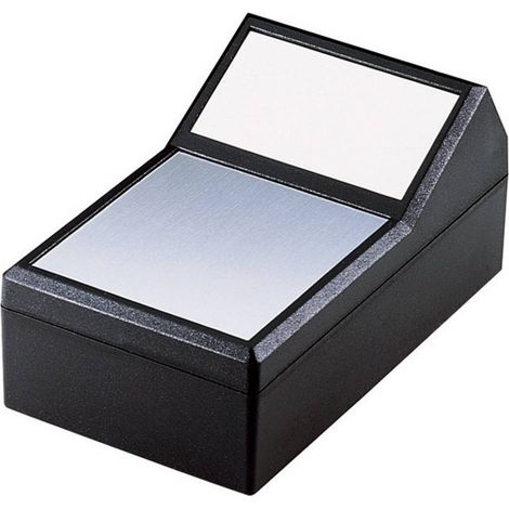 Boîtier pupitre TEKO 790.9 ABS, aluminium noir, argent (L x l x H) 145 x 85 x 73 mm 1 pc(s) (1/3)