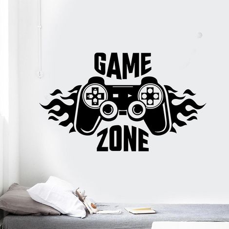 70x41cm, Stickers Muraux Machines De Jeux Autocollants Muraux Mural Stickers Pour Chambre Salon Mur Tv (1/5)