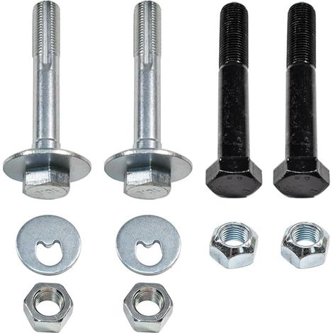 Jeu de 2 boulons et rondelles excentriques pour triangle de suspension M14x1,5x90 mm compatibles avec VW T4 Transporter 701407397C N90534002 (1/5)