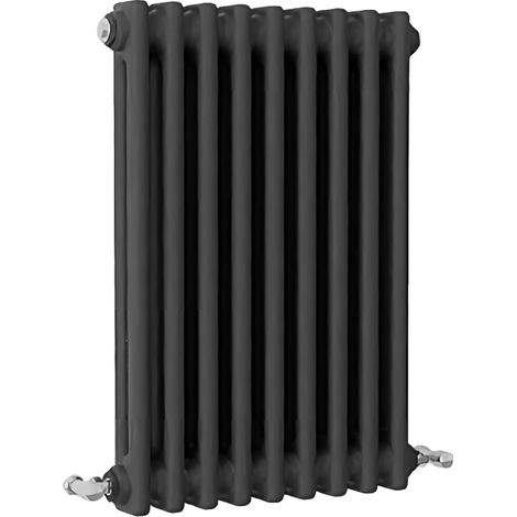 SKY Bathroom Traditional Cast Iron Style Radiator 2 Column Anthracite 600x425mm