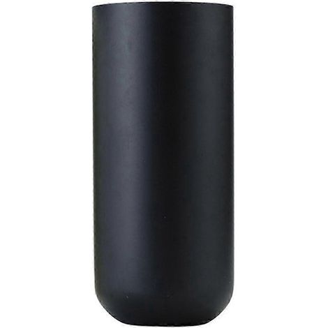 Vase décoratif en acier inoxydable 304, centre de table idéal pour la maison ou un mariage, hauteur 23 cm (9,06 po), noir. (1/5)