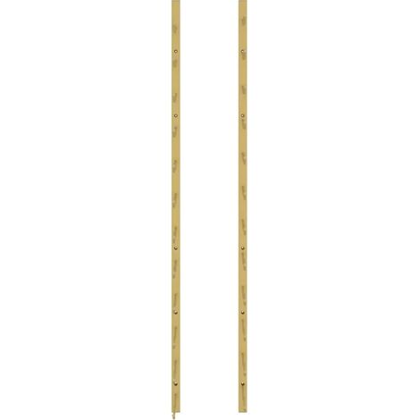 vidaXL Wandweinregal in Gold für 24 Flaschen aus Eisen