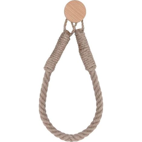 Porte-Papier Toilette Porte-Serviette en Corde de Chanvre pour Salle de Bain et Cuisine Porte-Papier Salle de Bain Support de Roulea (1/4)