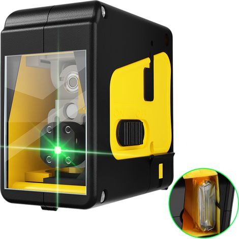 Niveau laser, niveau laser à nivellement automatique vert adapté à la suspension d'images de bâtiments intérieures et extérieures, décoration de la maison